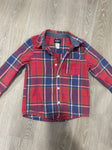 Osh Kosh Red blue button up 6T/6X
