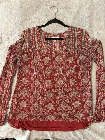 Lucky Brand Dark red soft shirt Women's - M