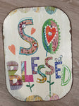 So Blessed wall hanging 12x16, one crystal missing, not noticeable Decor