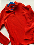 Landsend Orange Fleece pullover 14