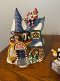 Department 56 North Pole Series ACME Toy Factory and Snow Village Looney Tunes Holiday