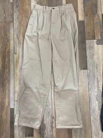 Basic Editions khaki pants has adjustable waist band 16