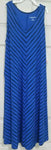 NEW w tags Liz Lange Blue Striped Dress w Waist Tie Women's XS 0-2