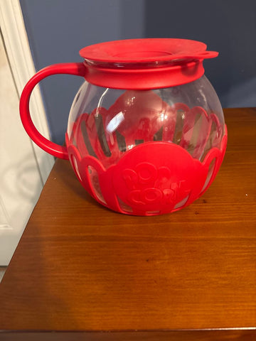 Micro popcorn Red glass microwave popcorn maker Kitchen