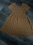 Old navy 16/18 brown with hearts dress 16