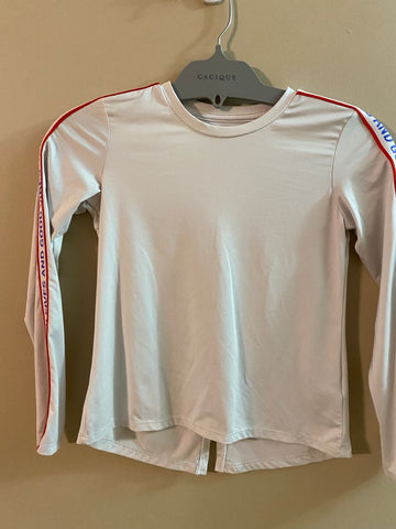 Athletic Boys, long sleeve shirt with writing down sleeve 6T/6X