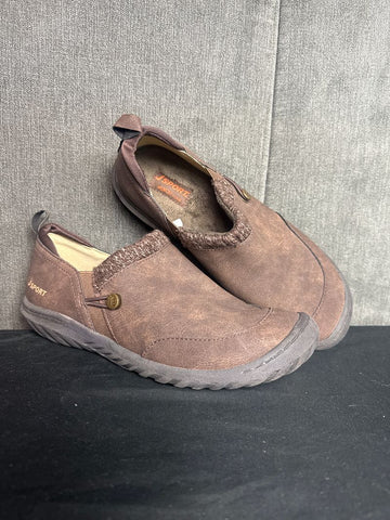 JSport NWOT memory foam slip on shoes- brown 7 (Adult)