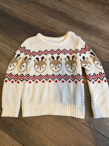 Holiday Time Reindeer sweater 4T/4