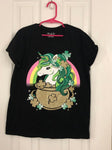 Childrens Place Sz 10/12 st Patrick unicorn 10