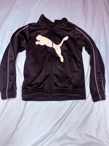 Puma Black and pink fitness jacket EUC 5T/5
