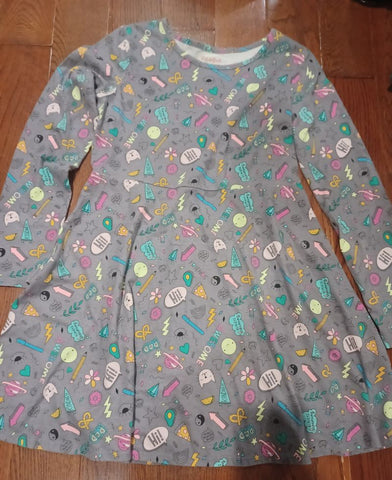 Cat & Jack XL Gray Skater Dress 14