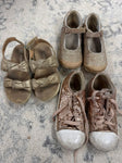 Converse Lot of 3 Gold shoes 10 (Lil' Kid)