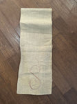 Mud Pie "S" burlap table runner Decor