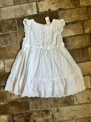 Baby bgosh White dress 18 Months