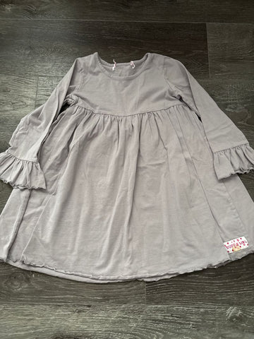 Ruffle Girl Grey boutique top 5T/5