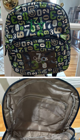 31 small backpack Kids backpack is monogrammed with Ty about 12x12 Bag
