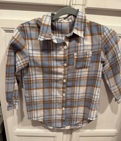 Shein Blue flannel shirt 7