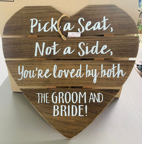 Hobby Lobby Pick a seat wedding decor Decor