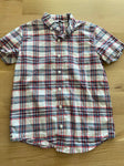 Janie and jack Plaid shirt sleeve button up 14