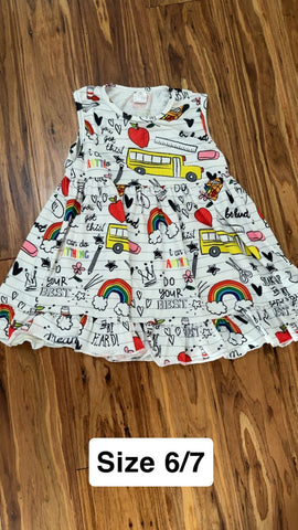 School bus Size 6/7 6T/6X