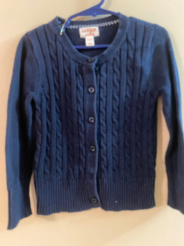 Cat & Jack Girls dark navy sweater 4T/4