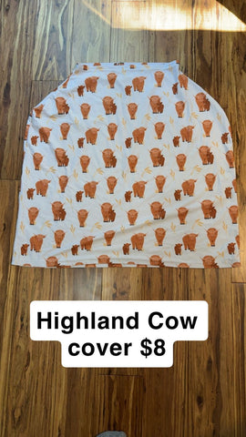 Carseat/nursing cover Highland cow Miscellaneous