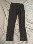 Place Black leggings, bedazzled at the ankles 10