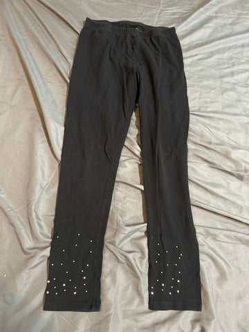 Place Black leggings, bedazzled at the ankles 10