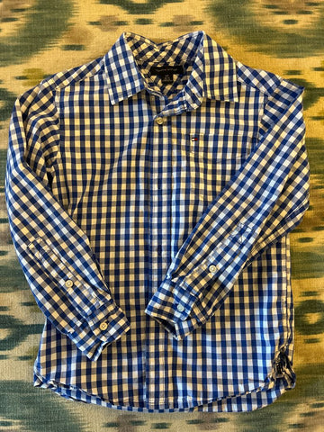 Tommy Hilfiger Size 6-7 blue checkered 6T/6X
