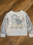 Disney Stitch sweatshirt. Play condition. Small stain on lower hem. 6T/6X