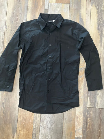 Boys dress shirt Black long sleeve shirt - SIZE 12 12