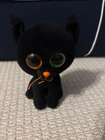 Ty Black cat with orange and green eyes Plush Toys