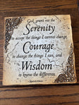 Kohls God Grant me the Serenity wall decor 8 by 8 Decor
