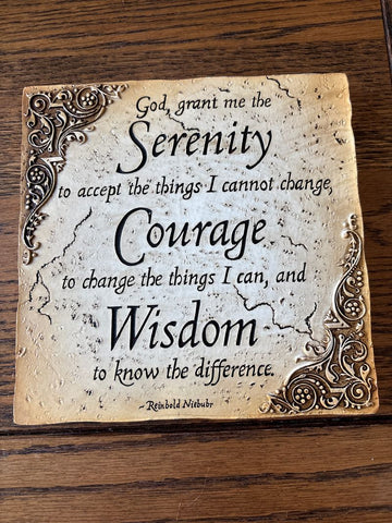 Kohls God Grant me the Serenity wall decor 8 by 8 Decor