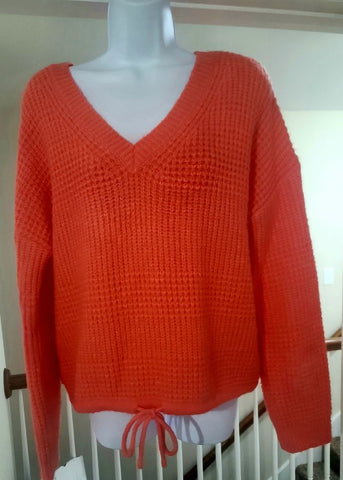 Pink Rose Pink v-neck sweater Women's - M