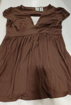 Duo Maternity Brown Top Women's Med 8-10
