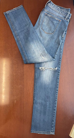 Gap Size 30r Real Straight fit distressed jeans Women's 10