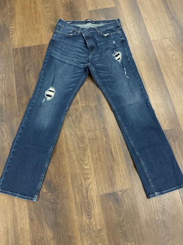 Hollister Distressed with patches under size 34 x 34 34