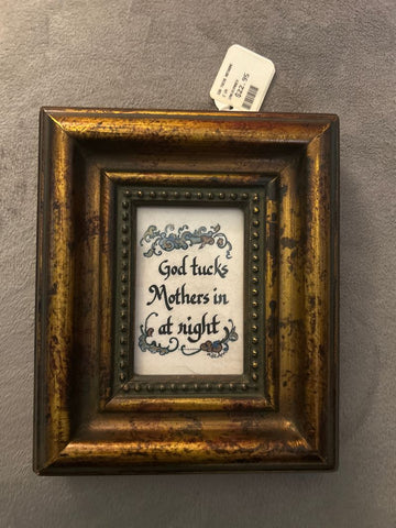 Framed Quote 6in x 5in Framed Quote, new with tag Decor
