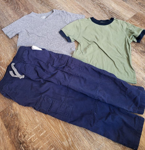 multiple 2 sl shirts, blue pants 4T/4