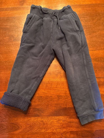 Gap Navy Fleece Lined sweatpants XS 4/5 4T/4