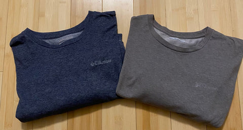 Columbia 2 Mens XLT tall short sleeve Tshirts navy gray Men's - XL