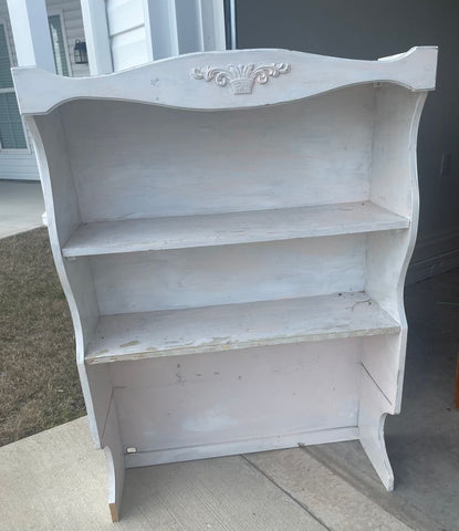 Unknown White Vanity Shelf needs to be repainted Furniture