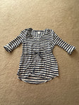 Motherhood Maternity 3/4 sleeve button and tie front top Women's Med 8-10