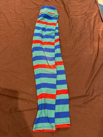 Lulurue Green blue stripe pants 10