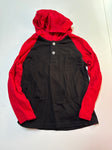 Garanimals Long sleeve black shirt with red sleeves and hood 5T/5
