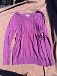 Liz grange Purple sweater with band at waist Women's Med 8-10