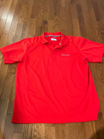 Columbia Red dry fit polo shirt Men's - M