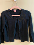 Copper Key Girls Black sweater cardigan sequins 6T/6X