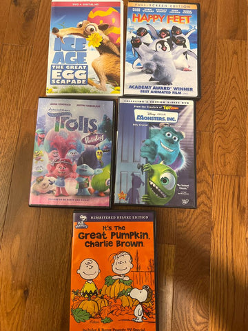 5 misc dvds 5 dvd movies Kids-Family Movie